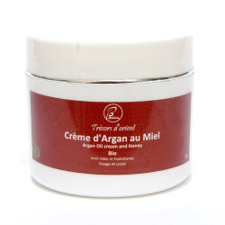 Crème de jour Huile d'Argan et Miel Anti-ride Anti-âge Bio 80g
