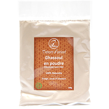 Rhassoul Ghassoul (Argile noire) en poudre Bio 100g