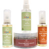 Kit Beauté Soin Bio Ghassoul, Hydrolat de Rose, Macerat d'Ail, Huile de Ricin