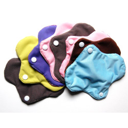 Protège-slip lavable en coton bio, réutilisable, écologique x 8 x 5g