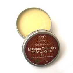 Masque Capillaire coco karité sans rincage bio et Végan 80g