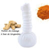 Pochon Massage ayurvédique aux plantes à base de Gingembre bio et naturelle 110g