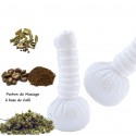 Pochon de massage aux plantes à base de café X2 bio et naturelle 110g