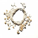 Bracelet en perles de rocaille blanches 100% naturelles