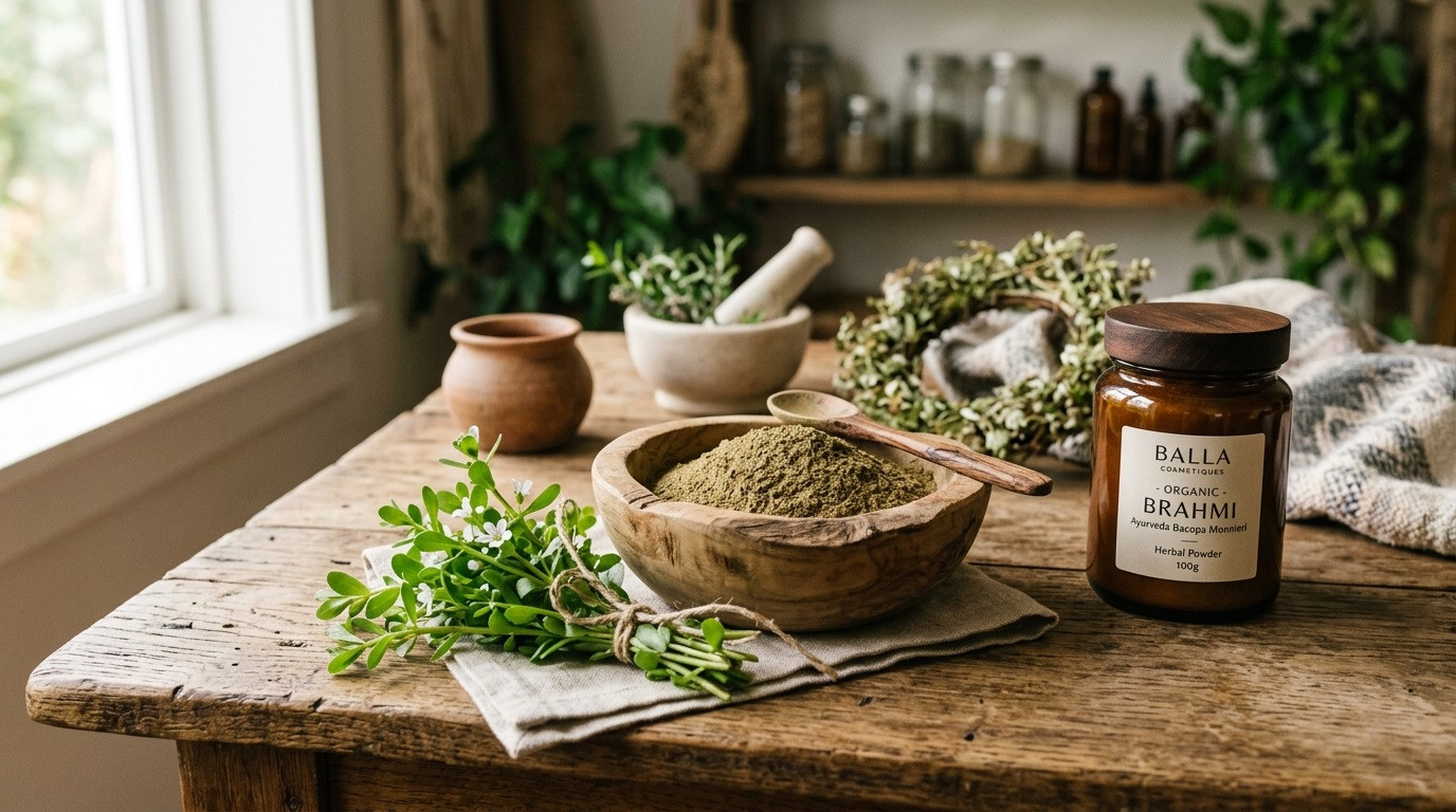 Ayurvedic Treasure: Brahmi Powder (Bacopa Monnieri) for Hair Growth, Thickness & Scalp Health