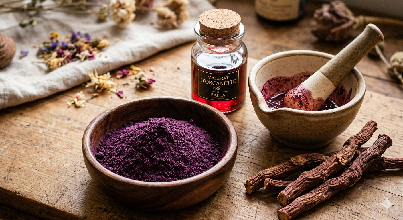 Poudre d'Orcanette : Le Secret Naturel pour des Reflets Pourpres et des Soins Teintés
