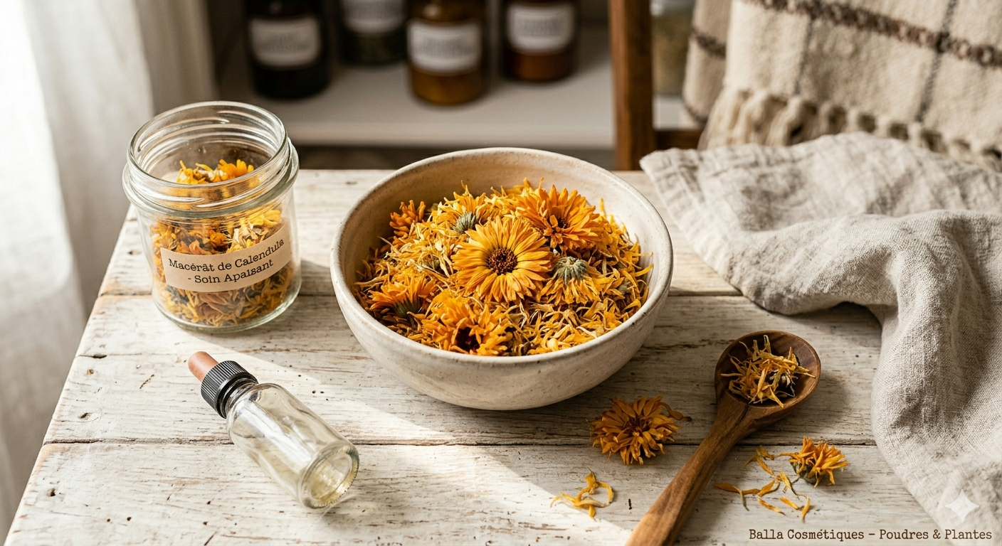 Fleurs de Calendula, le trésor apaisant des peaux fragiles