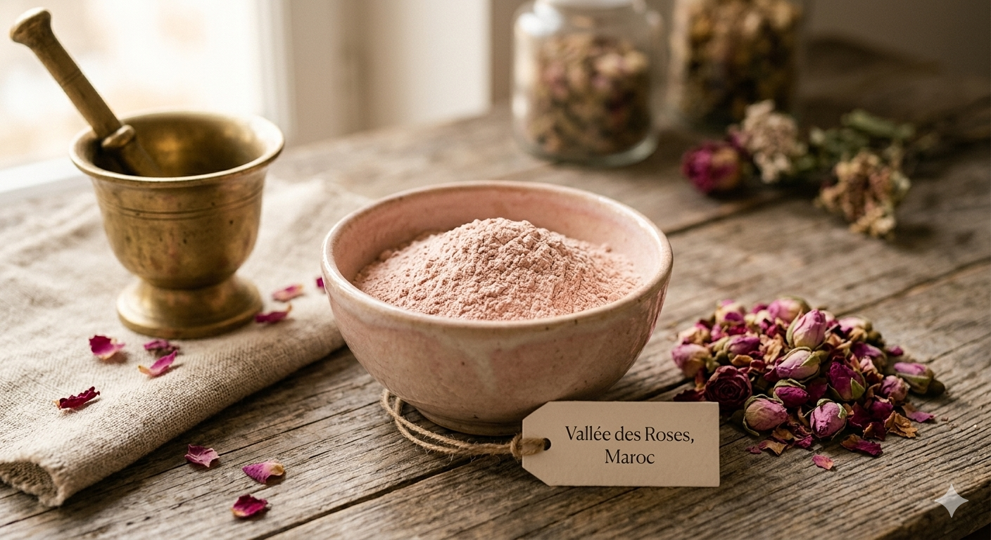 Poudre de Rose du Maroc : Le Trésor de la Vallée des Roses pour une Peau Satinée