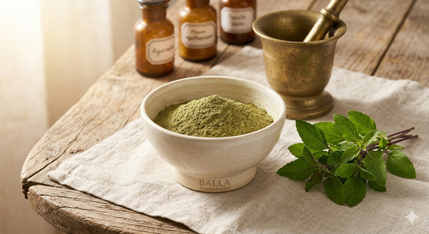 Le Basilic Sacré pour Purifier Peau et Cuir Chevelu